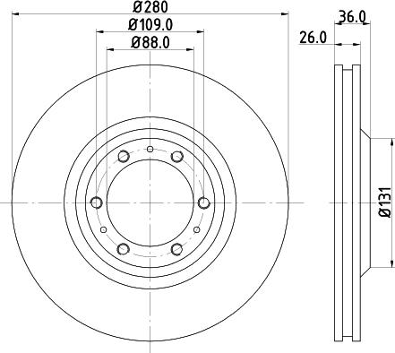 Nisshinbo ND4001K - Гальмівний диск autozip.com.ua