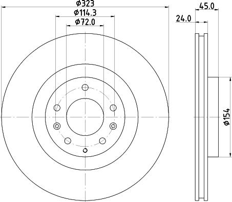 Nisshinbo ND5035K - Гальмівний диск autozip.com.ua