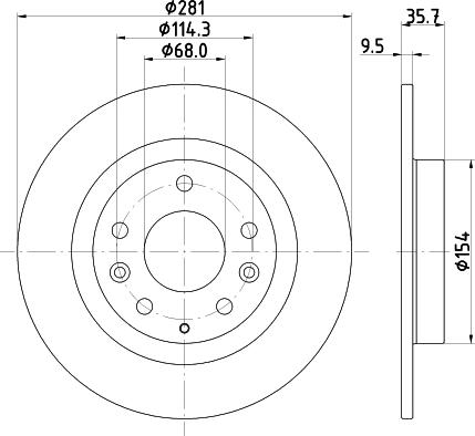 Nisshinbo ND5031 - Гальмівний диск autozip.com.ua