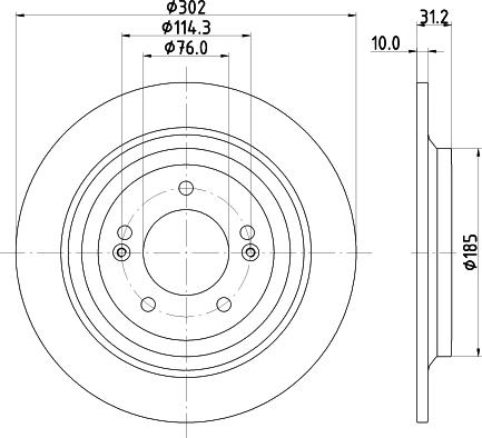 Nisshinbo ND6096K - Гальмівний диск autozip.com.ua