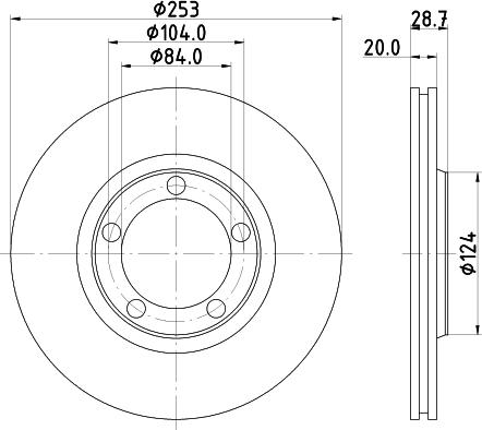 Nisshinbo ND6045 - Гальмівний диск autozip.com.ua