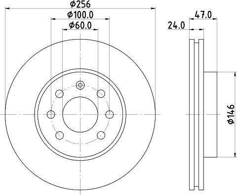 Nisshinbo ND6047K - Гальмівний диск autozip.com.ua