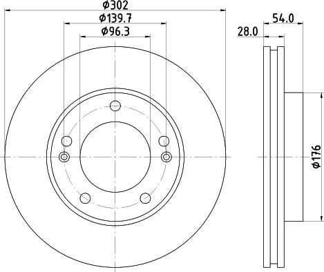 Nisshinbo ND6059K - Гальмівний диск autozip.com.ua