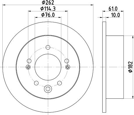 Nisshinbo ND6057K - Гальмівний диск autozip.com.ua