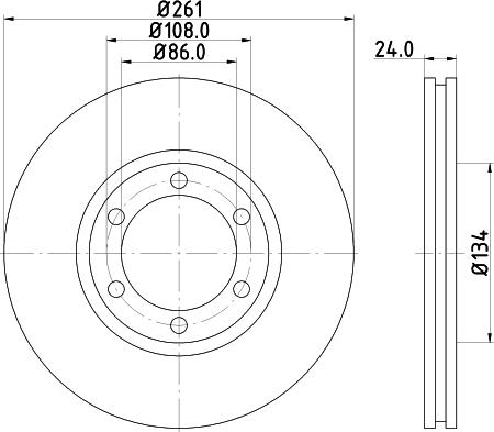 Nisshinbo ND6013 - Гальмівний диск autozip.com.ua