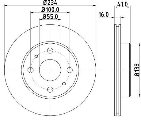 Nisshinbo ND1099K - Гальмівний диск autozip.com.ua