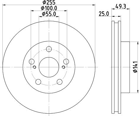 Nisshinbo ND1094K - Гальмівний диск autozip.com.ua