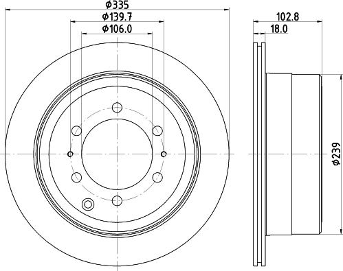 Nisshinbo ND1090K - Гальмівний диск autozip.com.ua