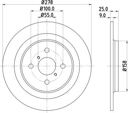 Nisshinbo ND1091K - Гальмівний диск autozip.com.ua