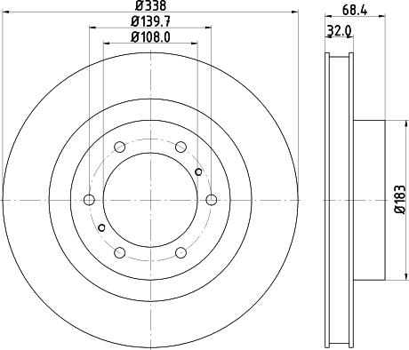 Nisshinbo ND1058K - Гальмівний диск autozip.com.ua