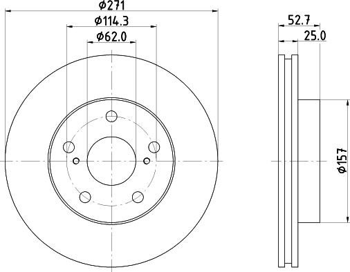 Nisshinbo ND1069K - Гальмівний диск autozip.com.ua