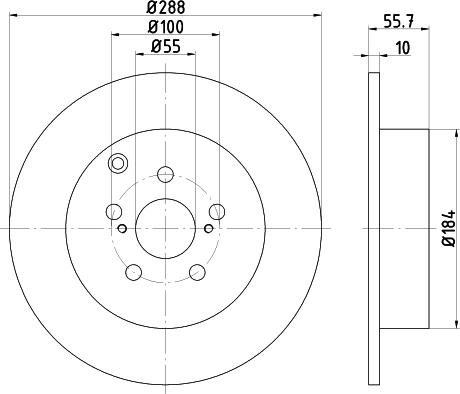 Nisshinbo ND1006K - Гальмівний диск autozip.com.ua