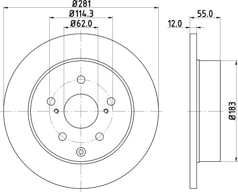 Nisshinbo ND1013K - Гальмівний диск autozip.com.ua