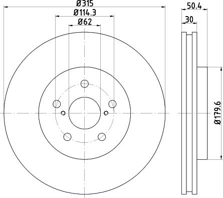 Nisshinbo ND1025K - Гальмівний диск autozip.com.ua