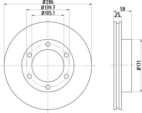 Nisshinbo ND1072K - Гальмівний диск autozip.com.ua