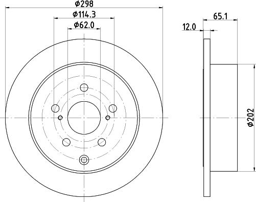 Nisshinbo ND1146K - Гальмівний диск autozip.com.ua