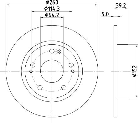 Nisshinbo ND8049K - Гальмівний диск autozip.com.ua