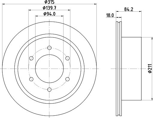 Nisshinbo ND3050K - Гальмівний диск autozip.com.ua