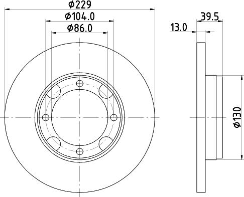 Nisshinbo ND3031 - Гальмівний диск autozip.com.ua