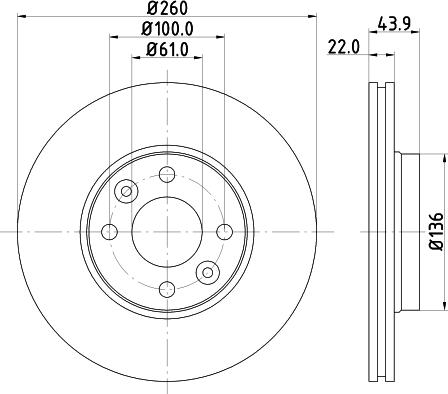 Nisshinbo ND2030K - Гальмівний диск autozip.com.ua