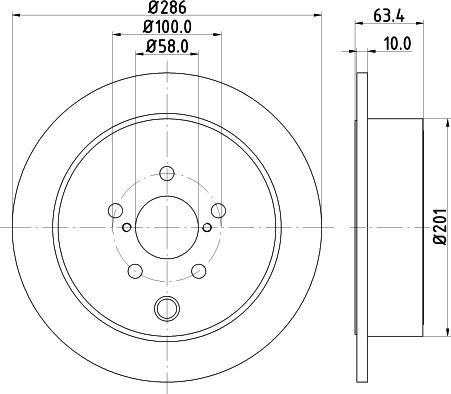 Nisshinbo ND7007K - Гальмівний диск autozip.com.ua