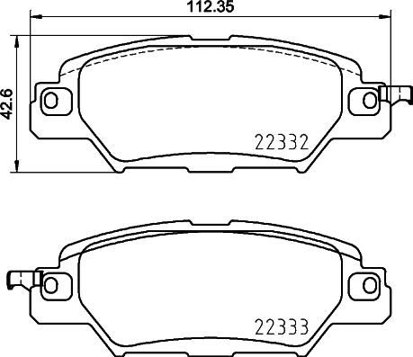 Nisshinbo NP5051 - Гальмівні колодки, дискові гальма autozip.com.ua