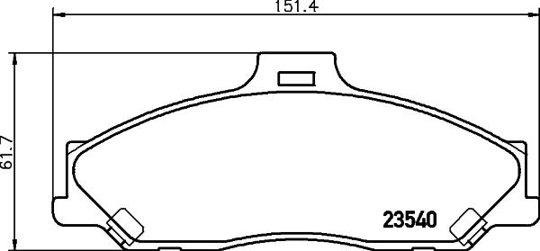 Honda NHC-848 - Гальмівні колодки, дискові гальма autozip.com.ua