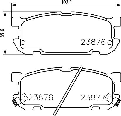 Nisshinbo NP5027 - Гальмівні колодки, дискові гальма autozip.com.ua