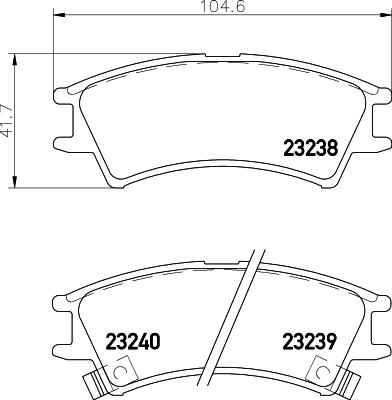 Nisshinbo NP6010 - Гальмівні колодки, дискові гальма autozip.com.ua