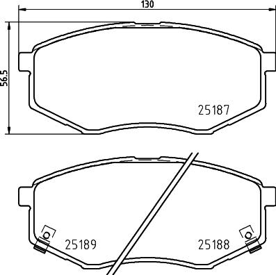 Nisshinbo NP6158 - Гальмівні колодки, дискові гальма autozip.com.ua