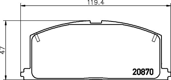 Nisshinbo NP1001 - Гальмівні колодки, дискові гальма autozip.com.ua