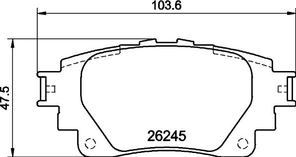 Nisshinbo NP1181 - Гальмівні колодки, дискові гальма autozip.com.ua