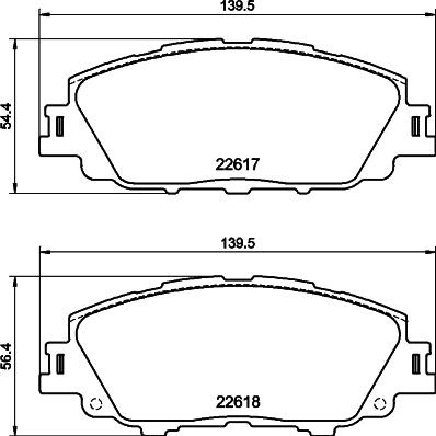 Nisshinbo NP1176 - Гальмівні колодки, дискові гальма autozip.com.ua