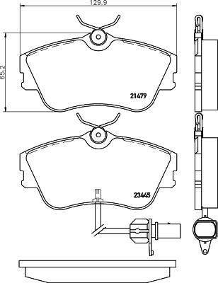 Nisshinbo NP8038 - Гальмівні колодки, дискові гальма autozip.com.ua