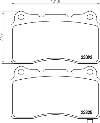 Nisshinbo NP3036 - Гальмівні колодки, дискові гальма autozip.com.ua