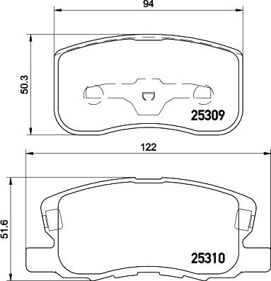 Nisshinbo NP3020 - Гальмівні колодки, дискові гальма autozip.com.ua