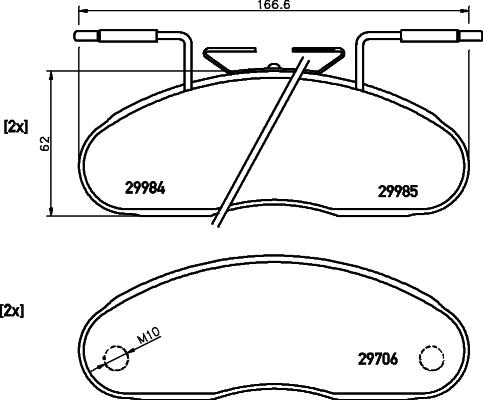 Jurid 2998404611 - Гальмівні колодки, дискові гальма autozip.com.ua