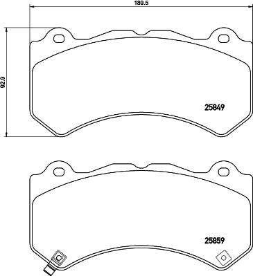 Nisshinbo NP2065 - Гальмівні колодки, дискові гальма autozip.com.ua