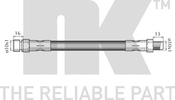 NK 854721 - Гальмівний шланг autozip.com.ua