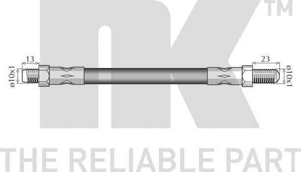 NK 851007 - Гальмівний шланг autozip.com.ua