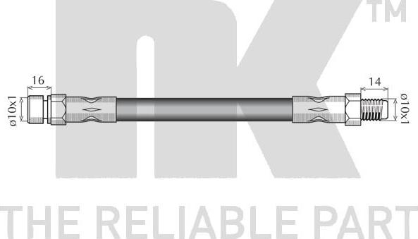 NK 853352 - Гальмівний шланг autozip.com.ua