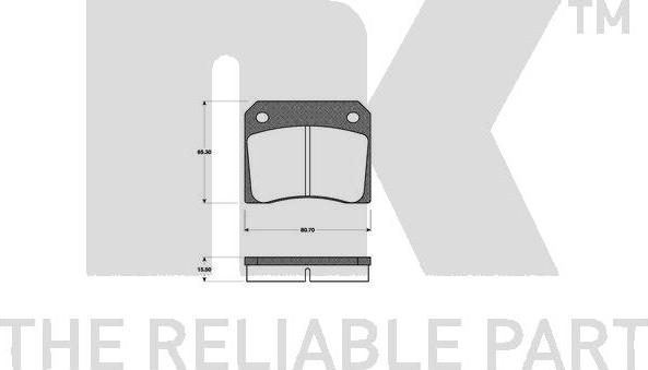 NK 229929 - Гальмівні колодки, дискові гальма autozip.com.ua