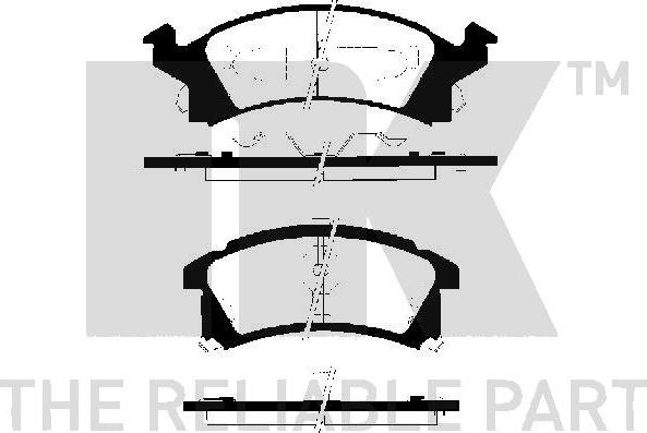 NK 229215 - Гальмівні колодки, дискові гальма autozip.com.ua