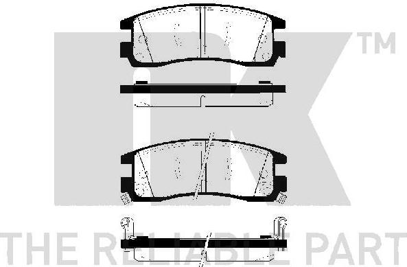 NK 229218 - Гальмівні колодки, дискові гальма autozip.com.ua