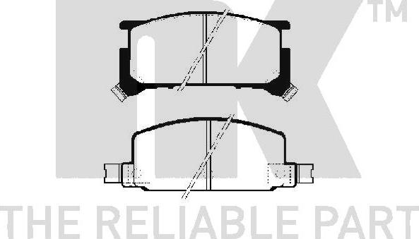 NK 224404 - Гальмівні колодки, дискові гальма autozip.com.ua