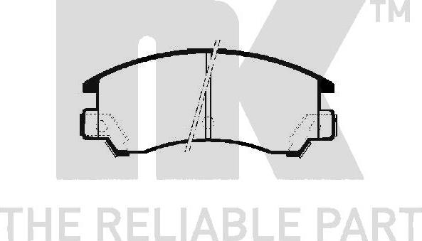 NK 224403 - Гальмівні колодки, дискові гальма autozip.com.ua