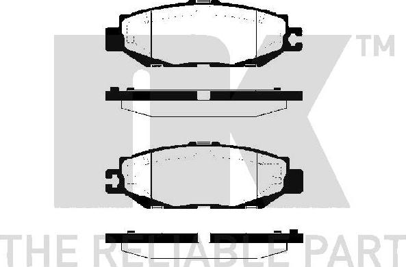 NK 224544 - Гальмівні колодки, дискові гальма autozip.com.ua