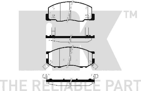 NK 224545 - Гальмівні колодки, дискові гальма autozip.com.ua