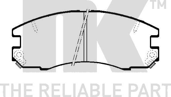 NK 224527 - Гальмівні колодки, дискові гальма autozip.com.ua