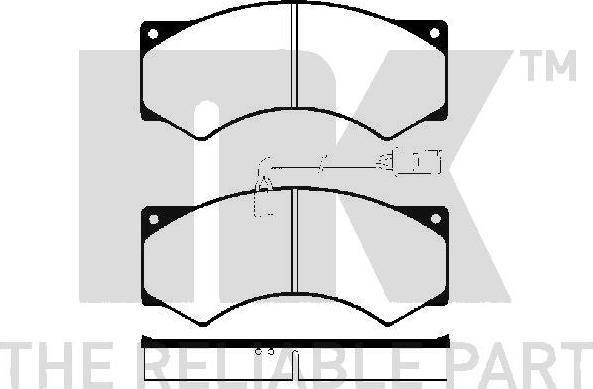 NK 224 016 - Гальмівні колодки, дискові гальма autozip.com.ua